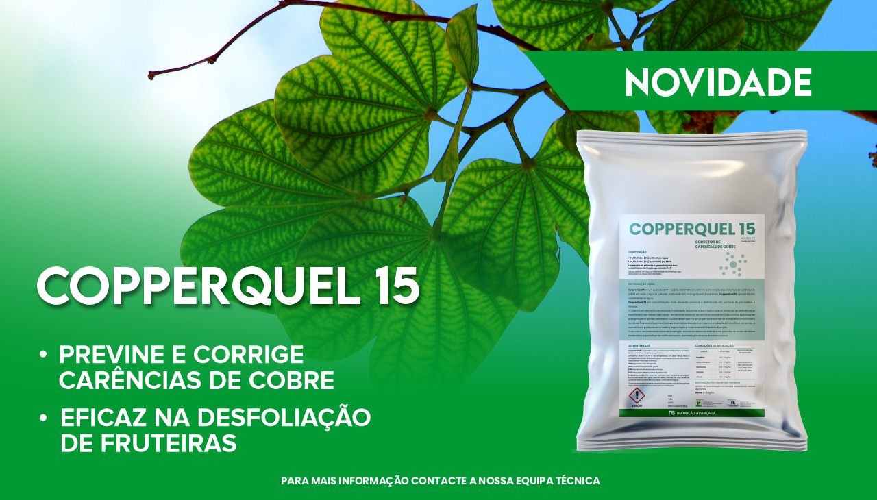 COPPERQUEL 15 - CORRETOR DE CARÊNCIAS DE COBRE COPPERQUEL 15 - CORRETOR DE CARÊNCIAS DE COBRE