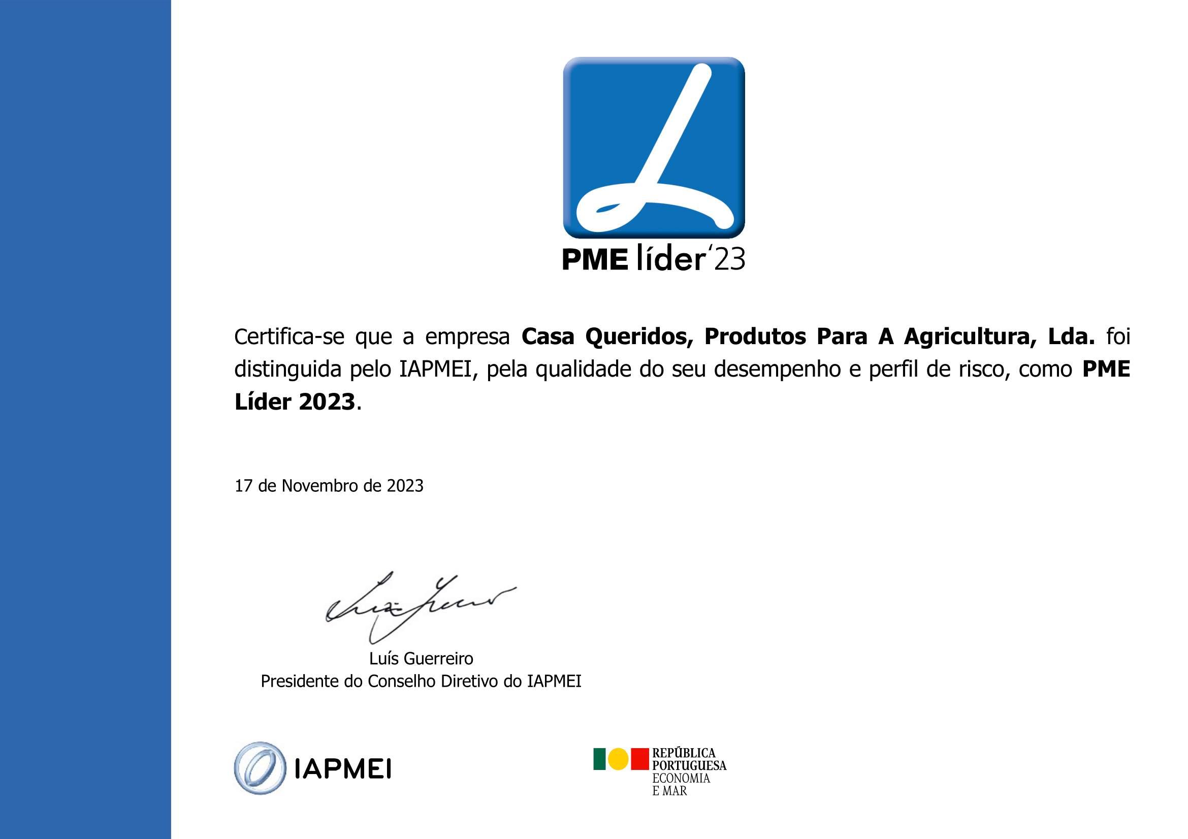CASA QUERIDOS É PME LÍDER 2023 CASA QUERIDOS É PME LÍDER 2023
